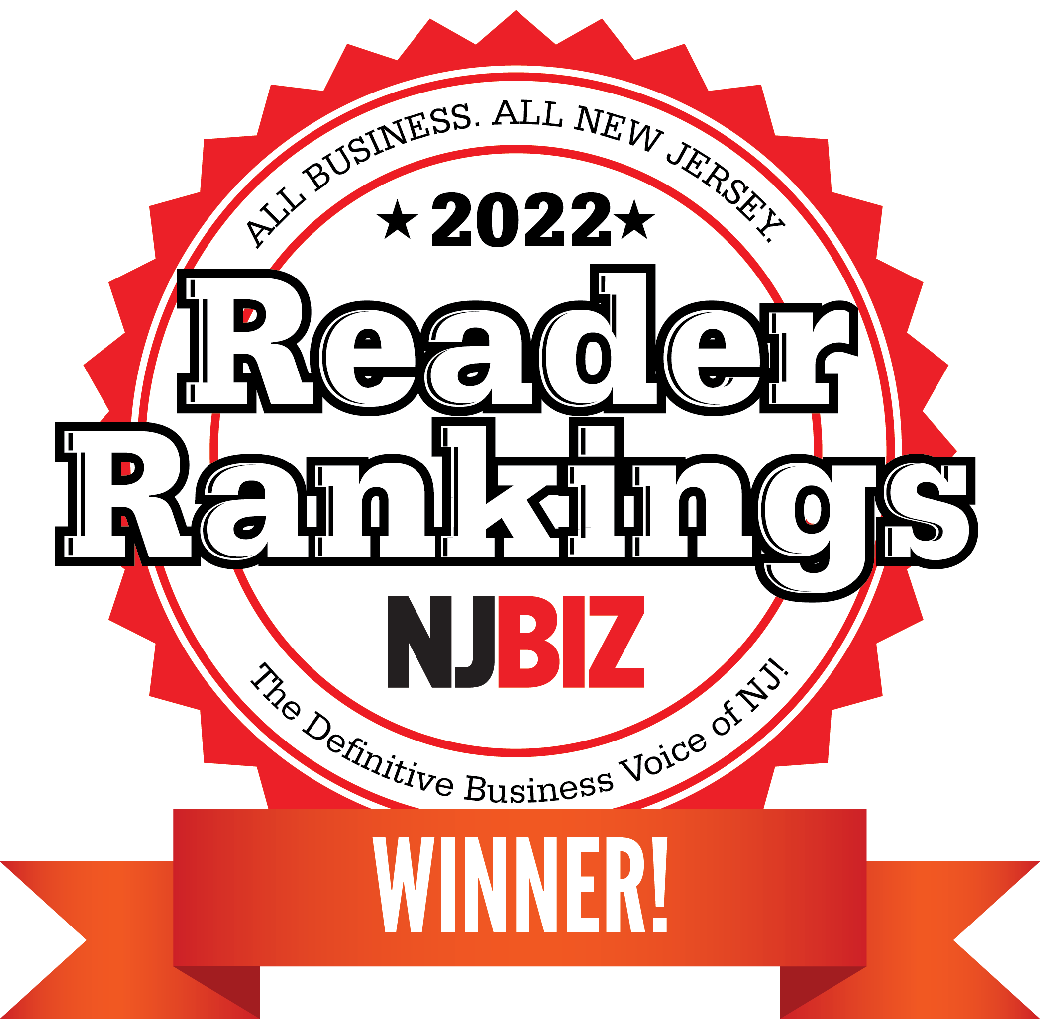 Reader Rankings NJ BIZ 2022 logo