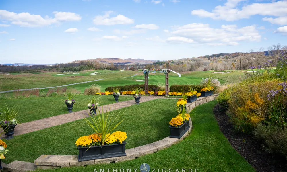 Ballyowen Wedding Garden during fall.