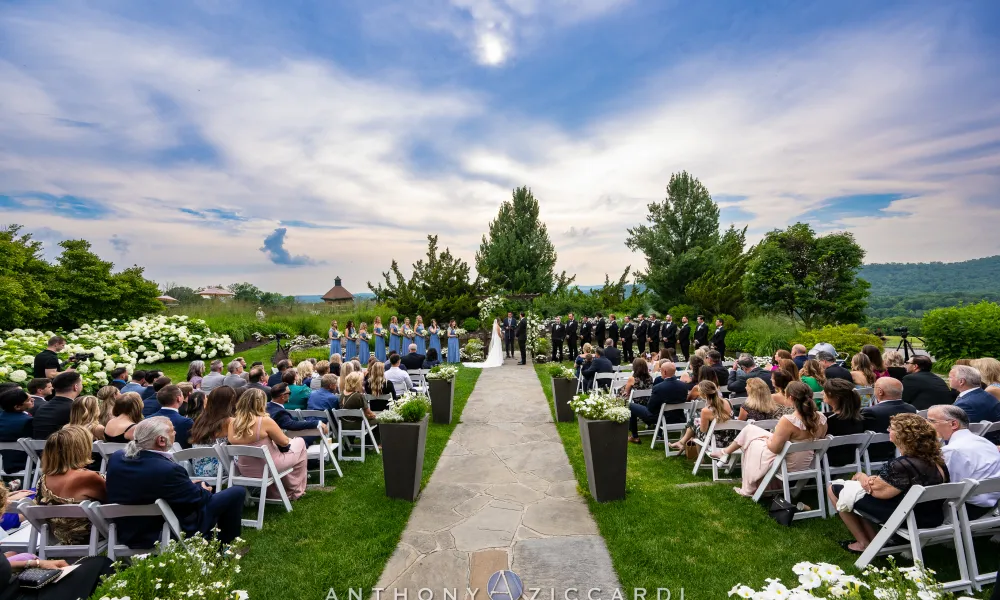 Wedding Garden ceremony space at Crystal Springs Country Club. 