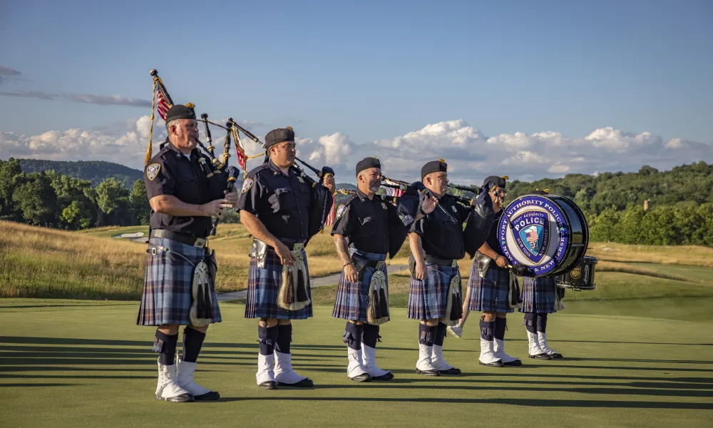 Ballyowen Law Enforcement Open bagpipers. 