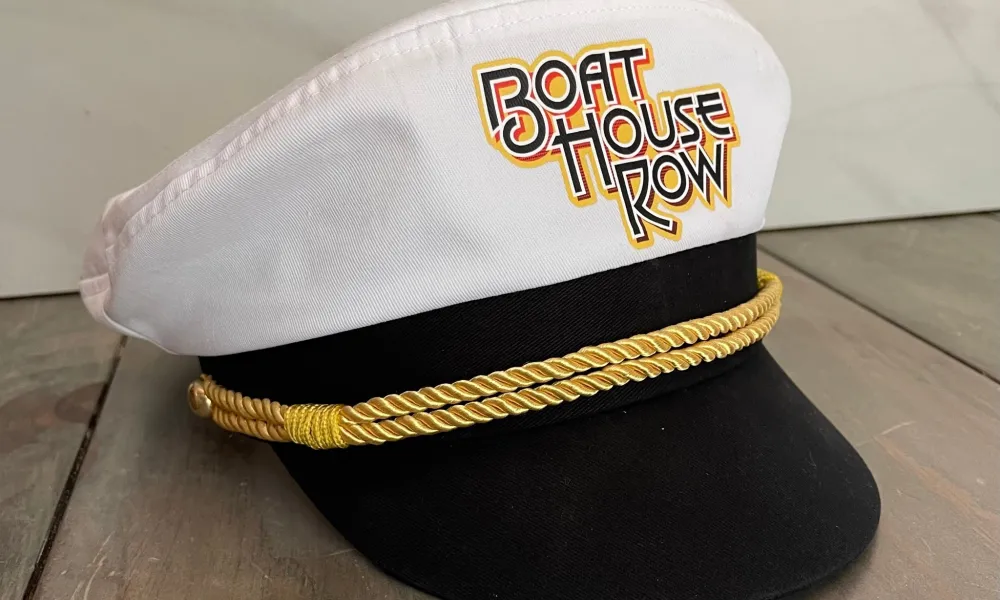 Captain's hat with Boat House Row logo 