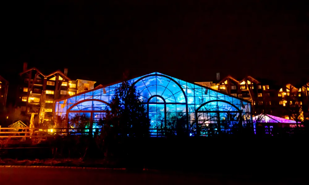 Outdoor view of Biosphere Pool Complex