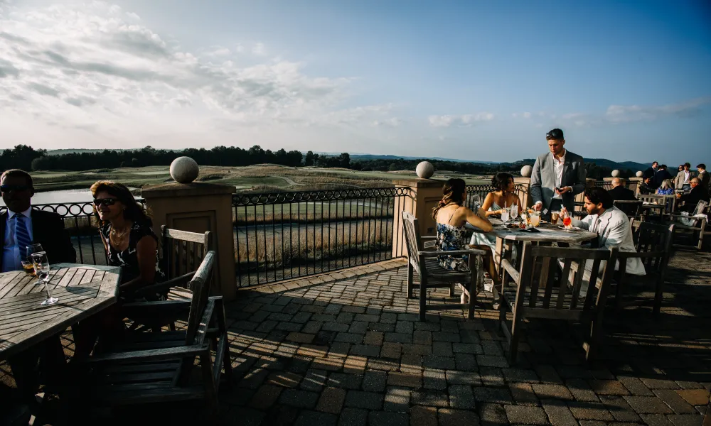 Ballyowen Clubhoue patio.