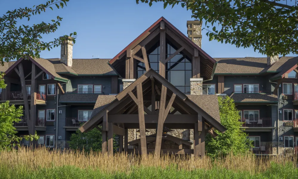 Entrance of Grand Cascades Lodge