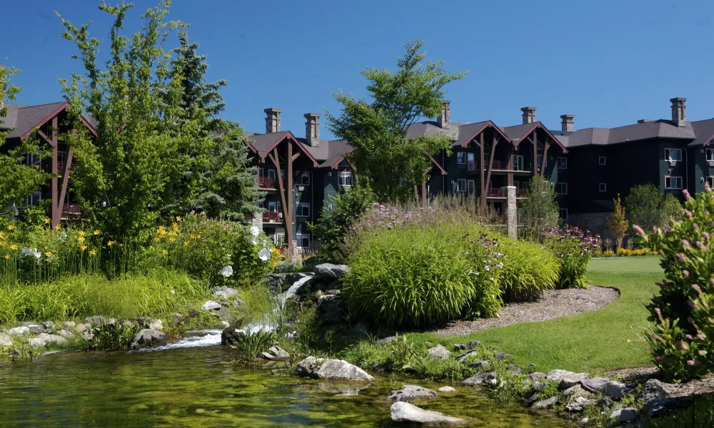 Floral pond at Grand Cascades Lodge