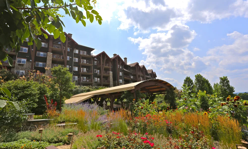 Exterior of Chef's Garden and Grand Cascades Lodge