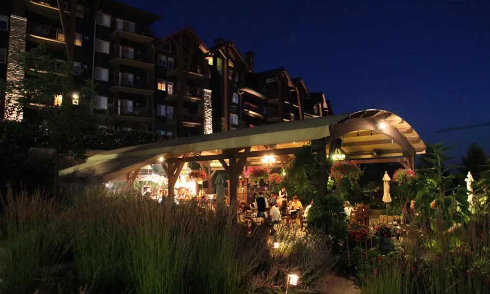 Chef's Garden nighttime dining at Grand Cascades Lodge in NJ