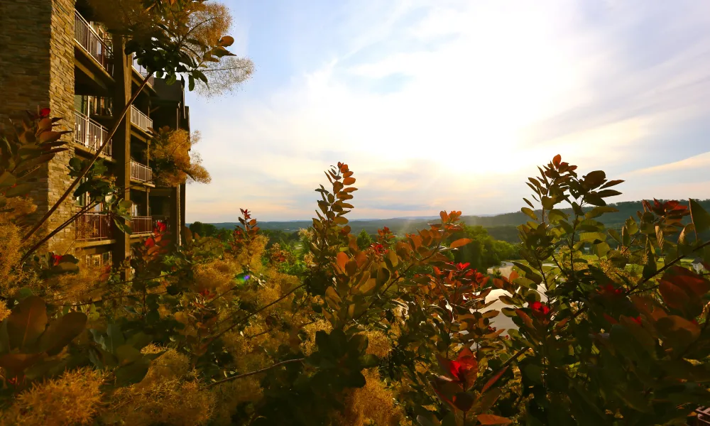 View Of Mountains from Grand Cascades Lodge