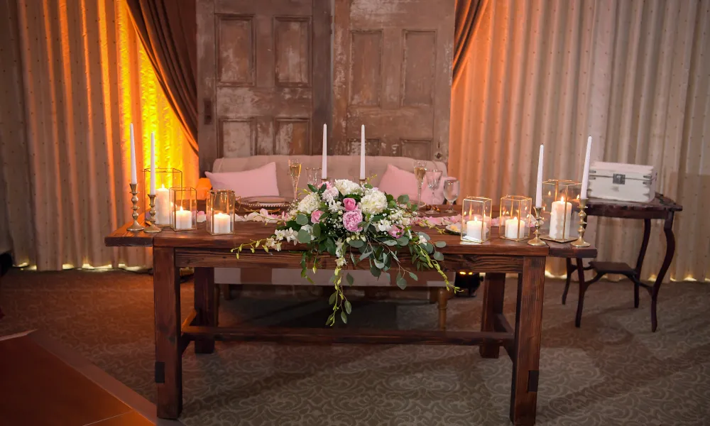 Sweetheart table in Diamond Ballroom