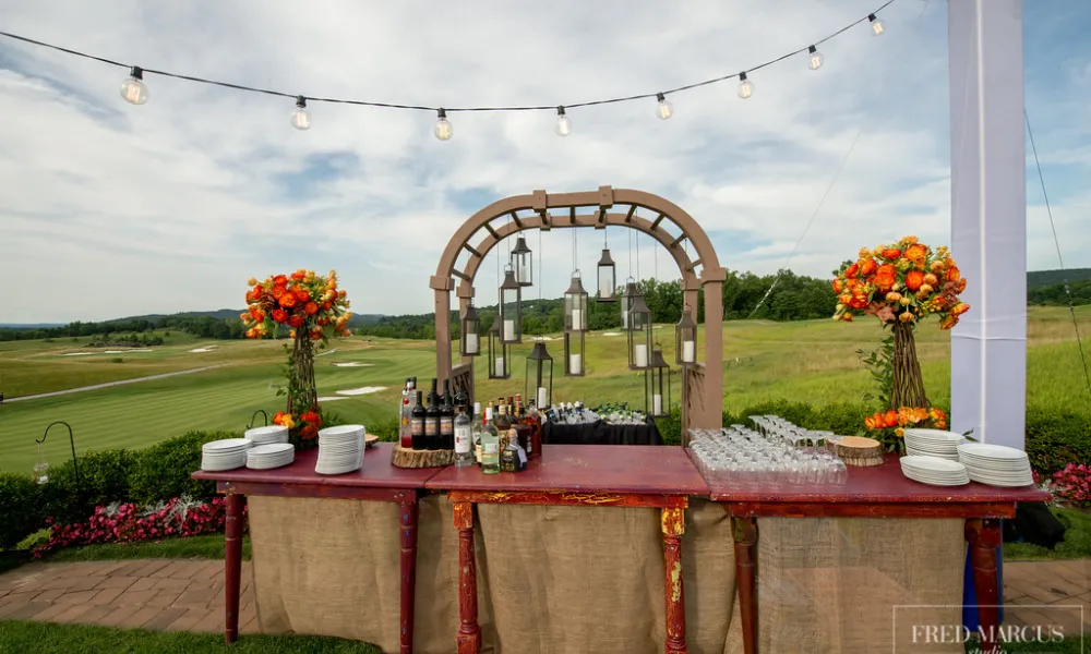 Cocktail station at Ballyowen Golf Club