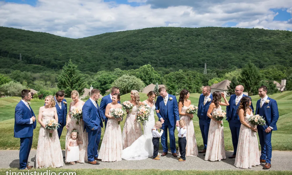 Wedding party at Crystal Springs Resort