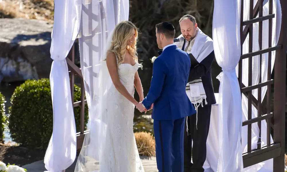 Jewish wedding ceremony