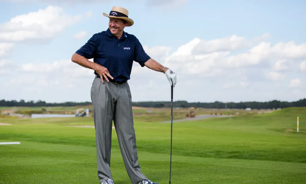 David Leadbetter standing at golf resort close to New York City