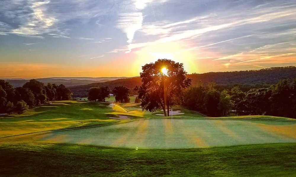 Sunsetting over Wild Turkey Golf Course