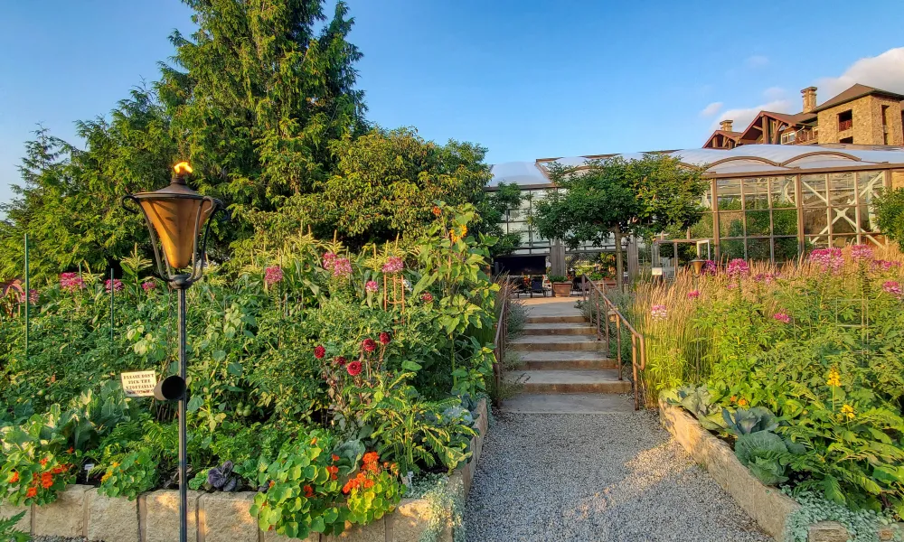 Chef's Garden Walkway at Grand Cascades Lodge