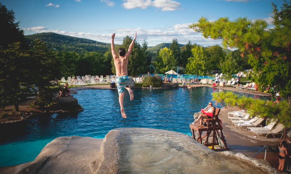 Cliff Jump at Minerals Pool