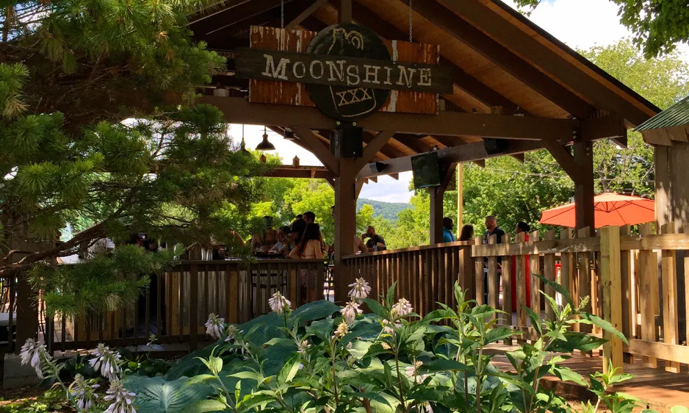 Overview of Moonshine Bar at Crystal Springs Resort in NJ