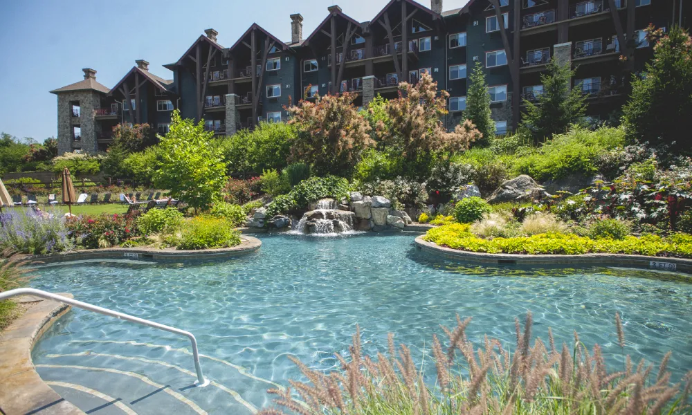 Biosphere outdoor pool at Grand Cascades Lodge