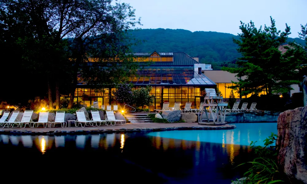 Nighttime View of Minerals Pool