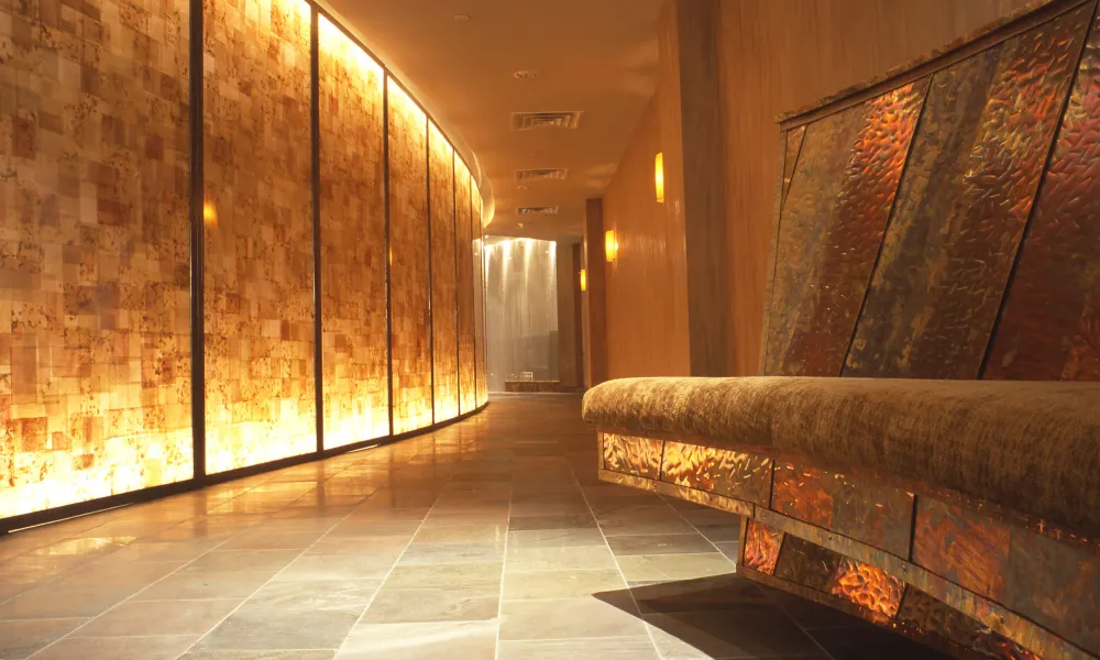 Elements Spa hallway.