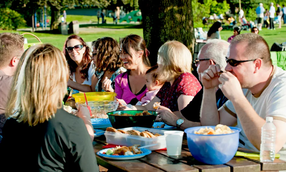 Family Picnic Outdoors