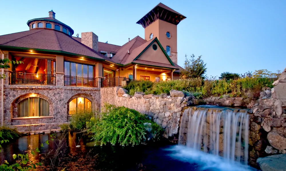 Landscape Waterfall at the Clubhouse at Crystal Springs Resort