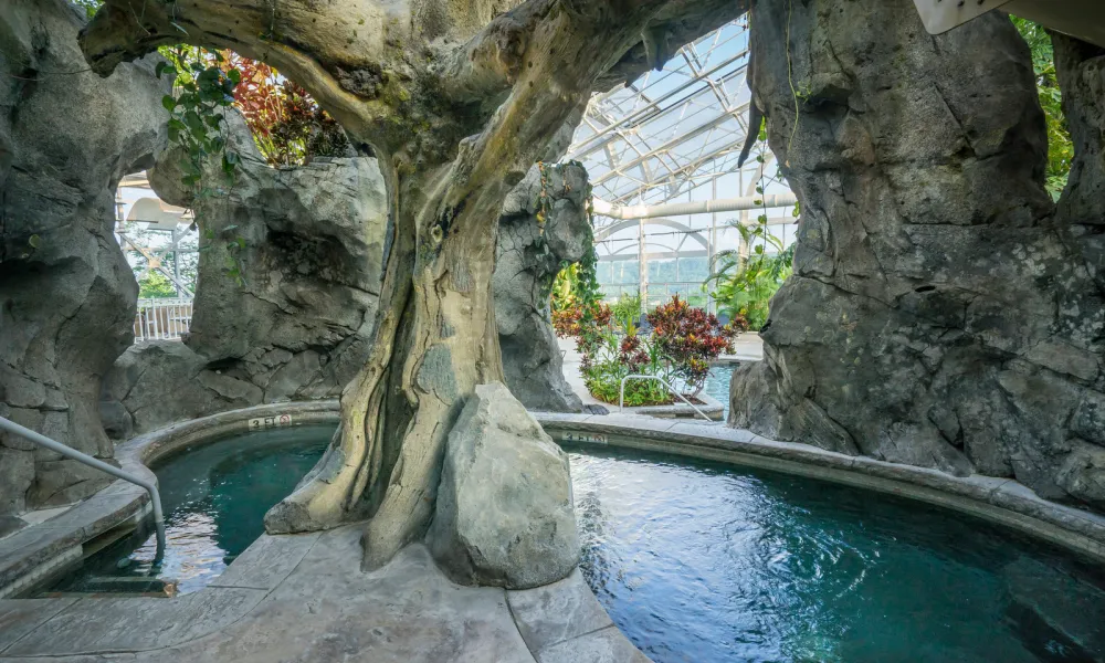 Hot tub at Biosphere pool complex.