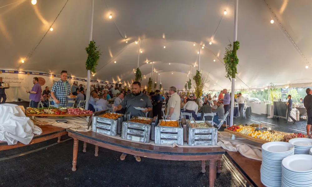 Banquet Under a Tent