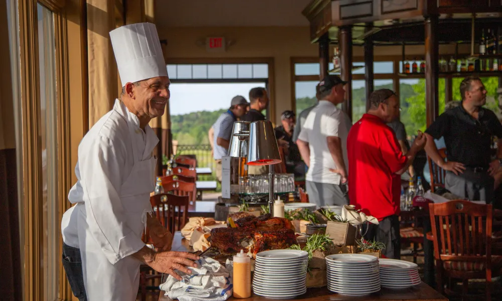 Chef at Ballyowen Event at Crystal Springs Resort