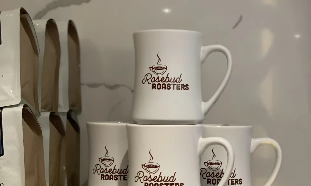 Rosebud Roaster Mugs