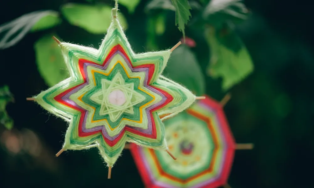 Paper ornaments.