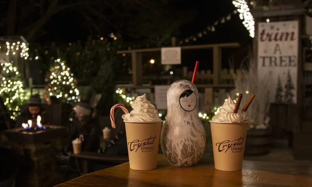 Festive drinks at Frosty's Cantina.