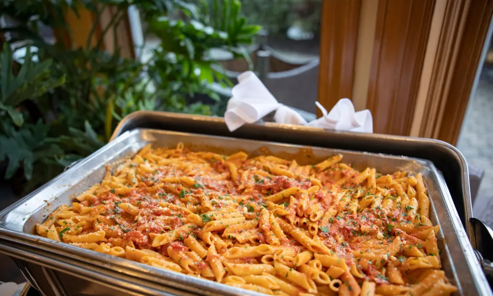 Black Bear catering featuring penne alla vodka