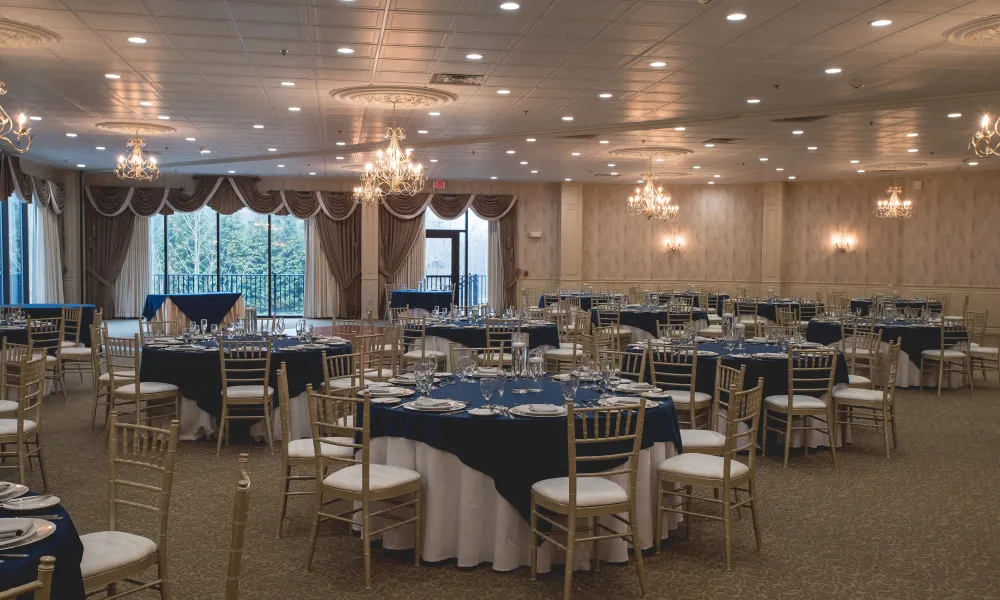 Diamond Ballroom at Minerals Hotel set up for an event