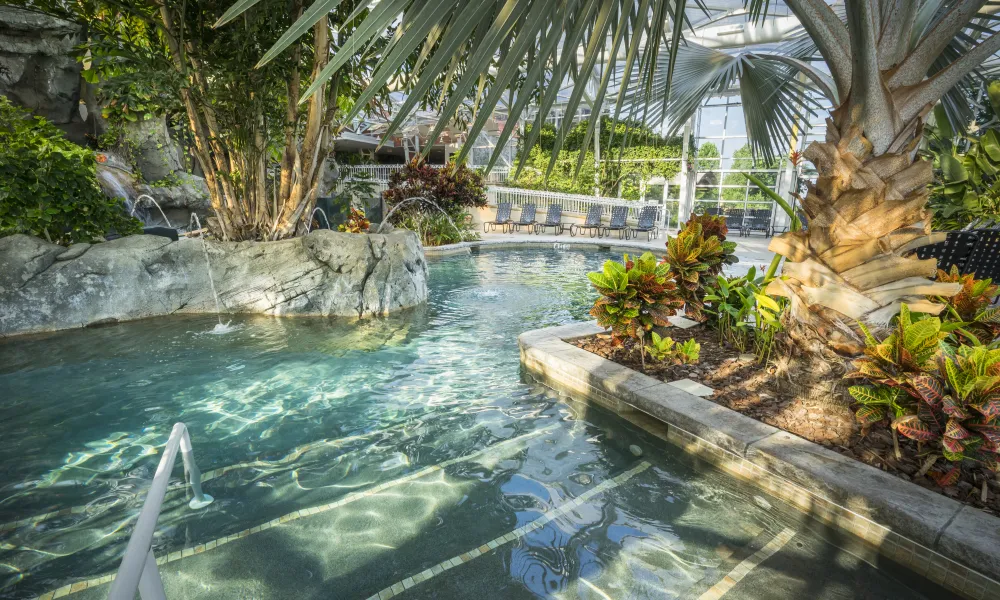 Indoor Biosphere Pool Complex at Crystal Springs Resort in NJ