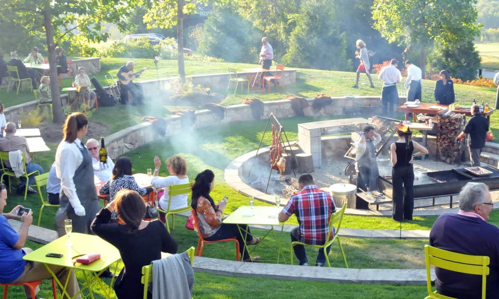 Chef's Garden roast event in the Amphitheater at Crystal Springs Resort in NJ