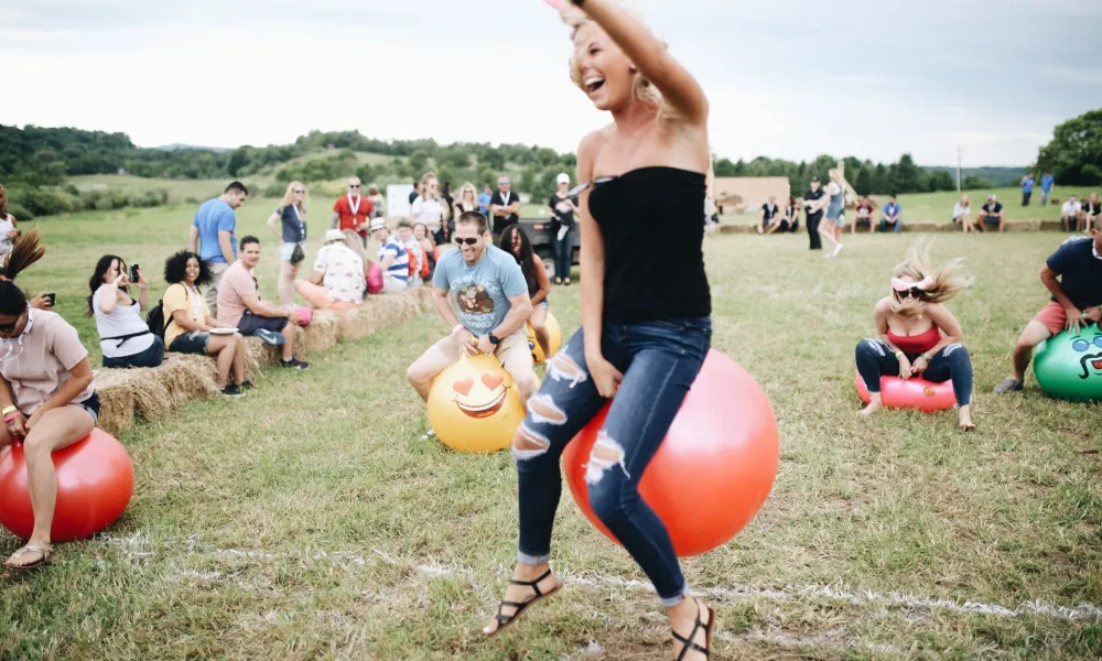 Bouncing game at NJ Beer &amp; Food Festival