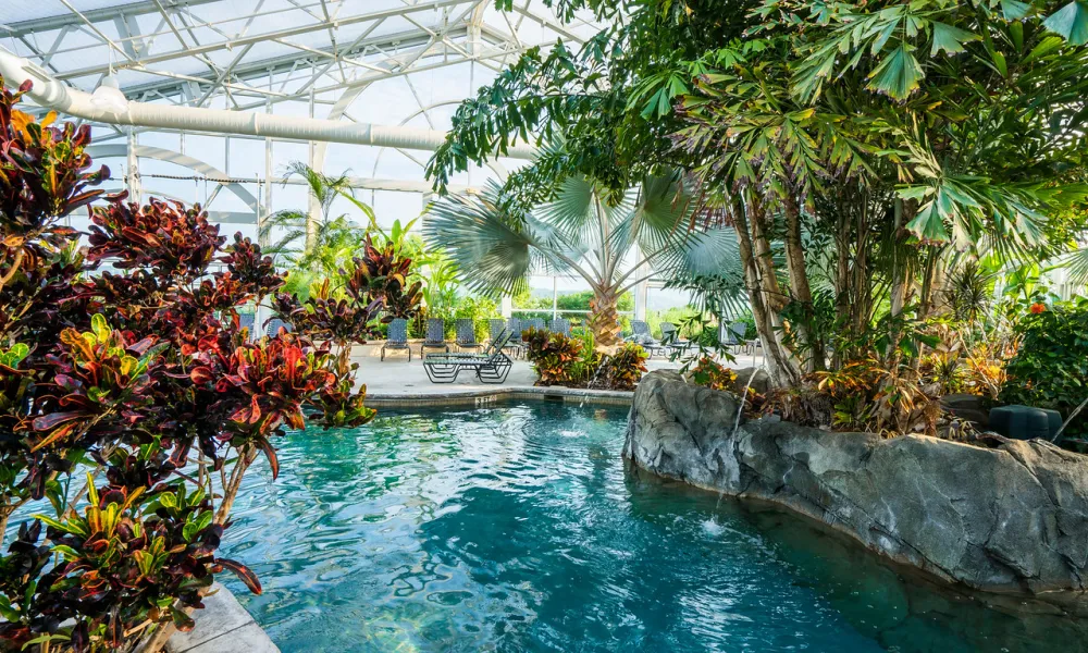 Indoor Biosphere Pool Complex at Crystal Springs Resort in NJ