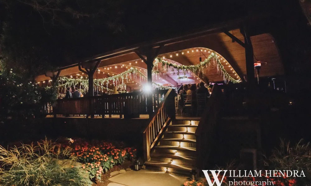 Sweetgrass Pavilion at night