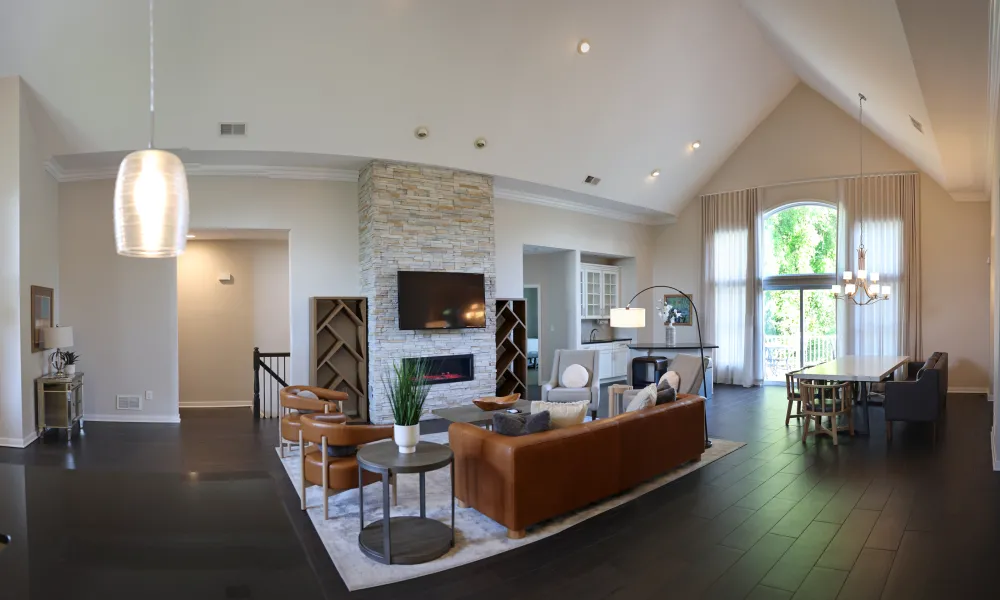 Overview of the living room in the Grand Villa