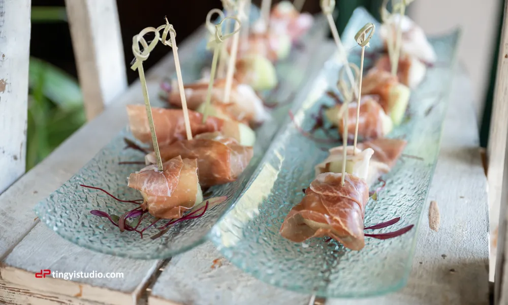 Cocktail hour plate