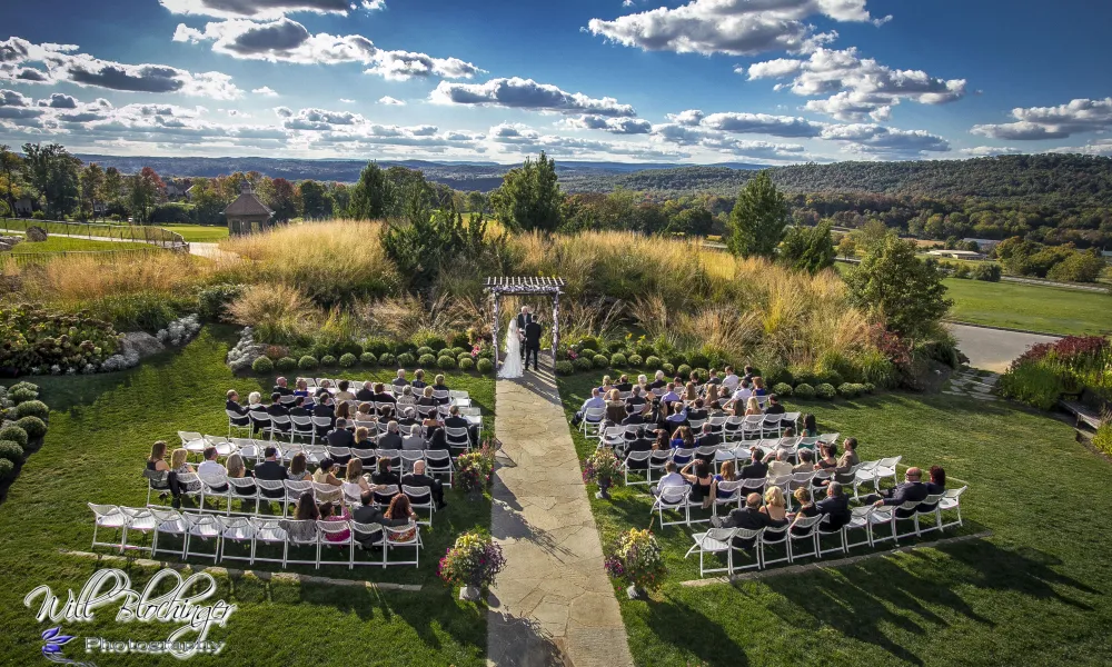 Ceremony in the Wedding Garden at Crystal Springs Resort