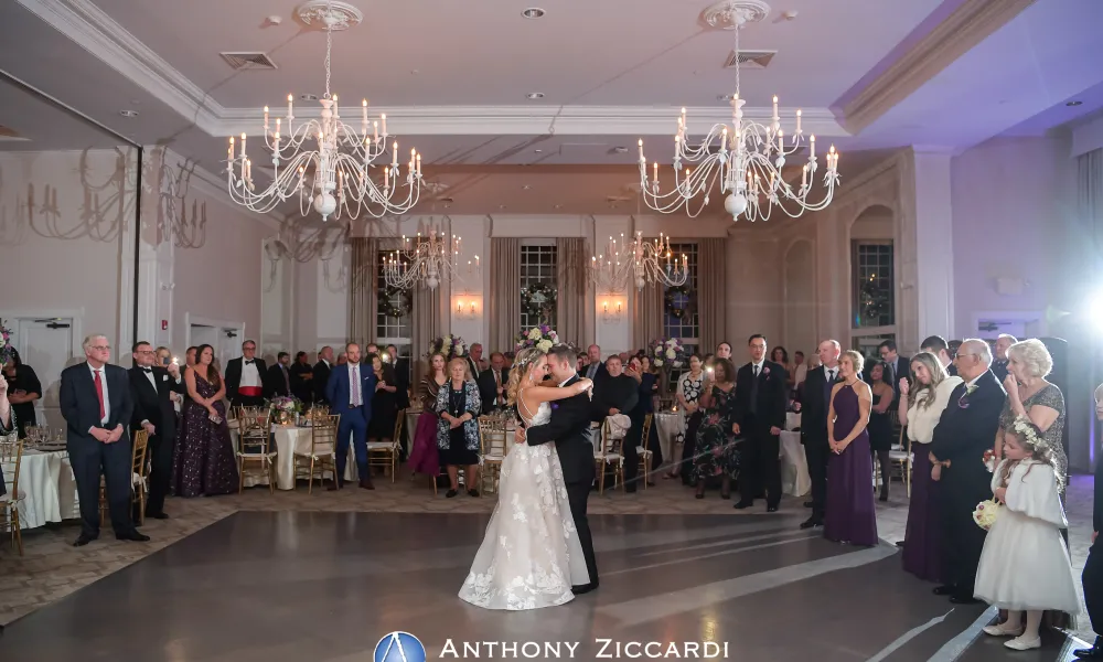 Winter wedding in Emerald Ballroom at the Crystal Springs Country Club