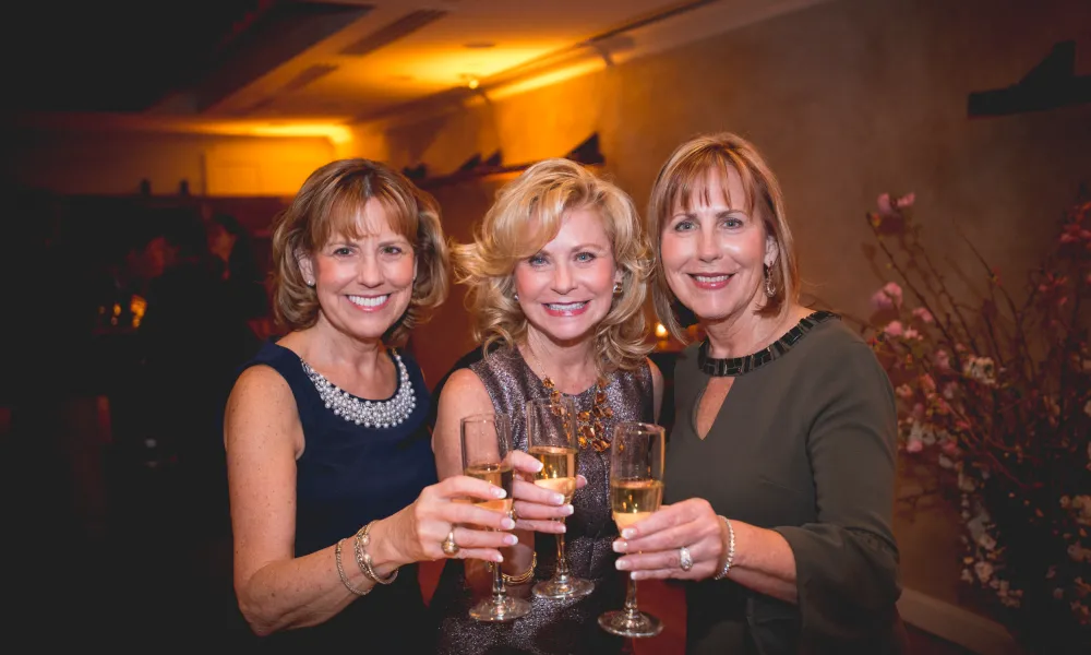 Woman toasting at New Jersey Wine and Food Festival