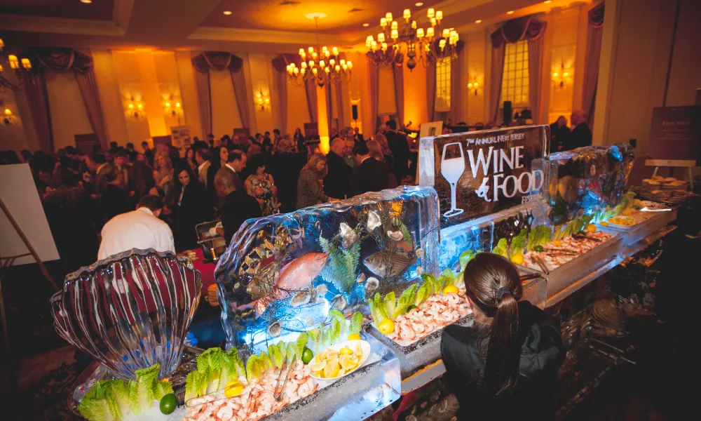 Wine and Food Festival seafood ice sculpture