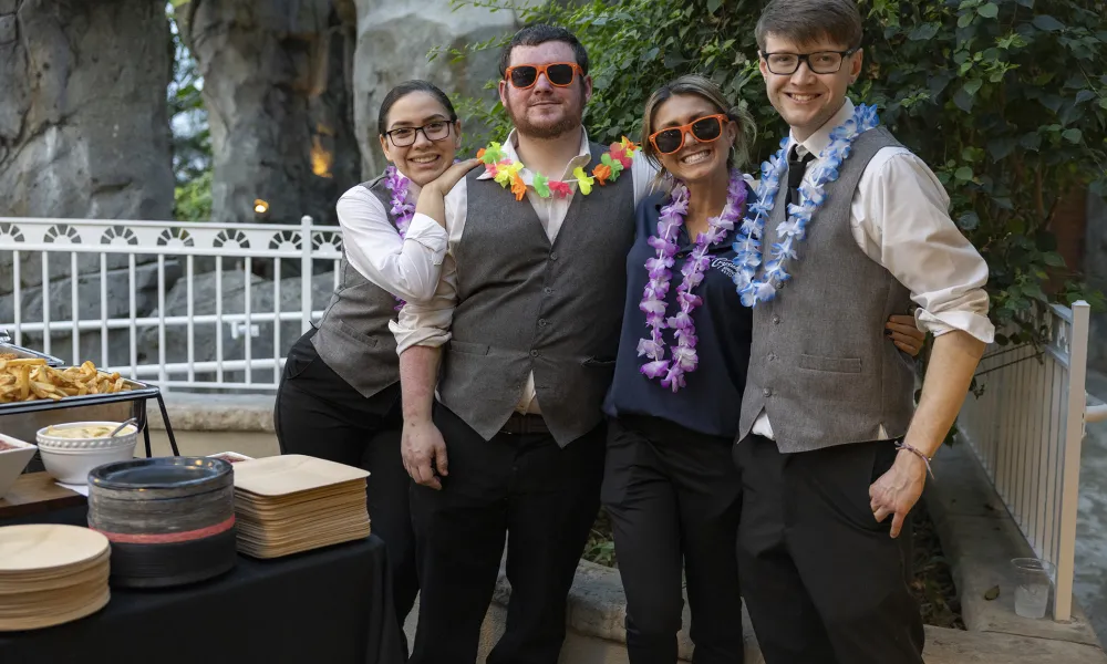 Crystal Springs Resort employees at a company event