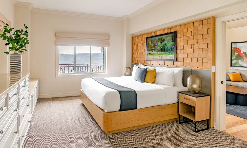 King Bed Room in 2 Bed 2 Bath Suite at Grand Cascades Lodge