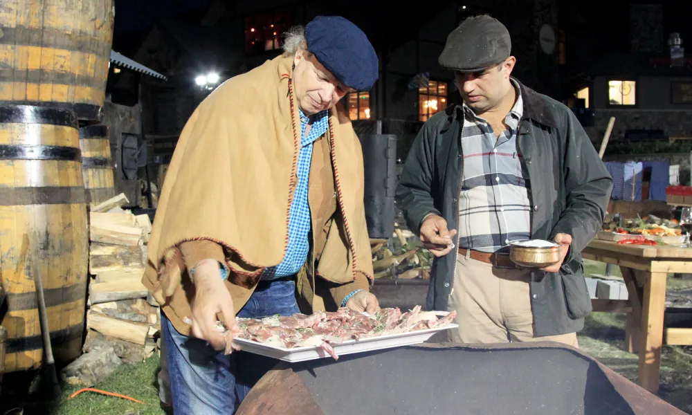 Francis Mallmann open fire cooking.