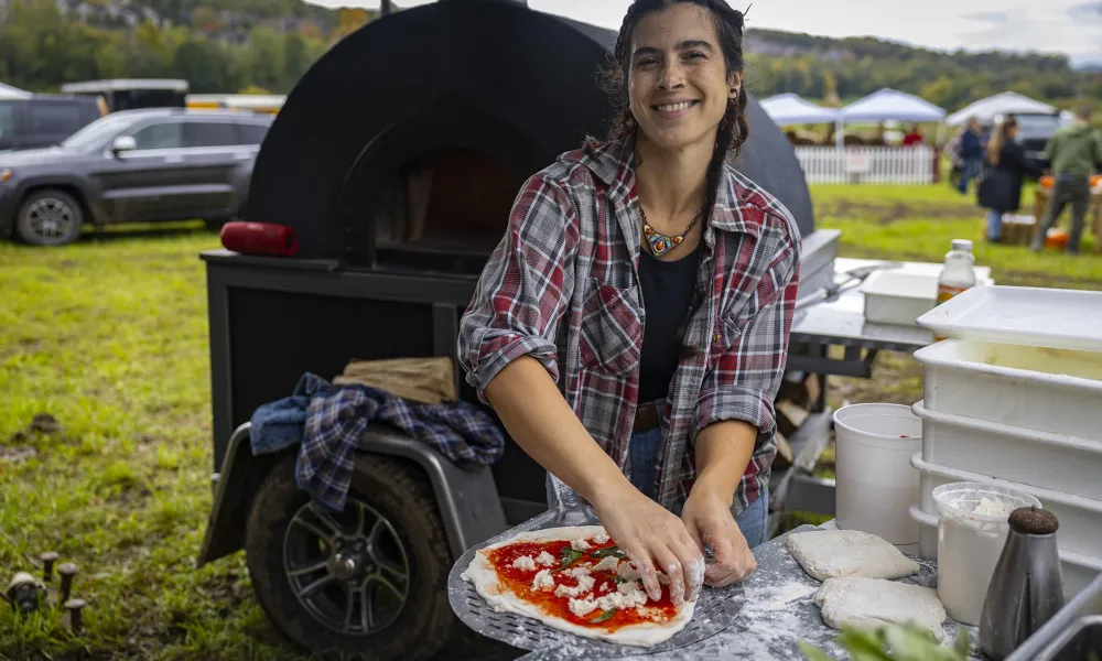 Emily Hearth's pizza.