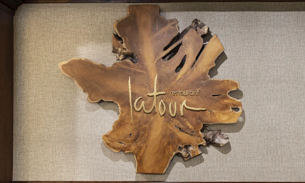 Custom Made Restaurant Latour Wood Sign